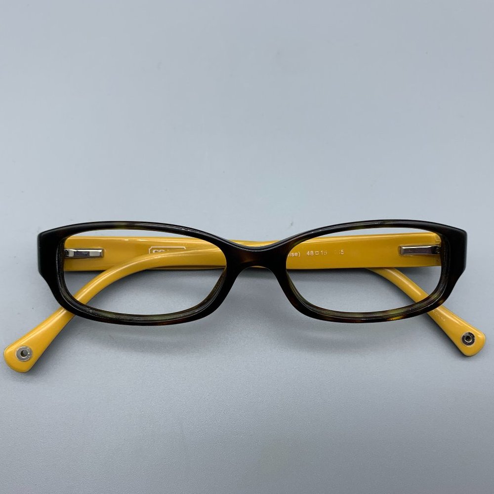 Coach HC6001 Emily Rectangle Frame Dark Tortoise Glasses - Picture 10 of 10